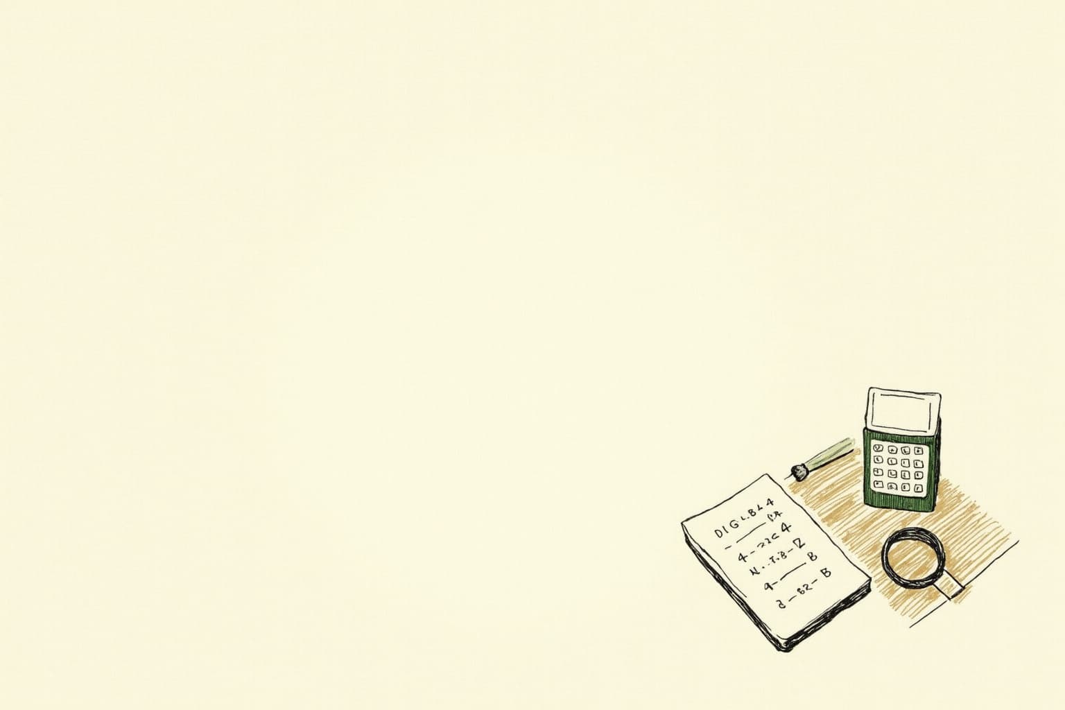 A fanned scorecard with three columns of numbers on a wooden desk
